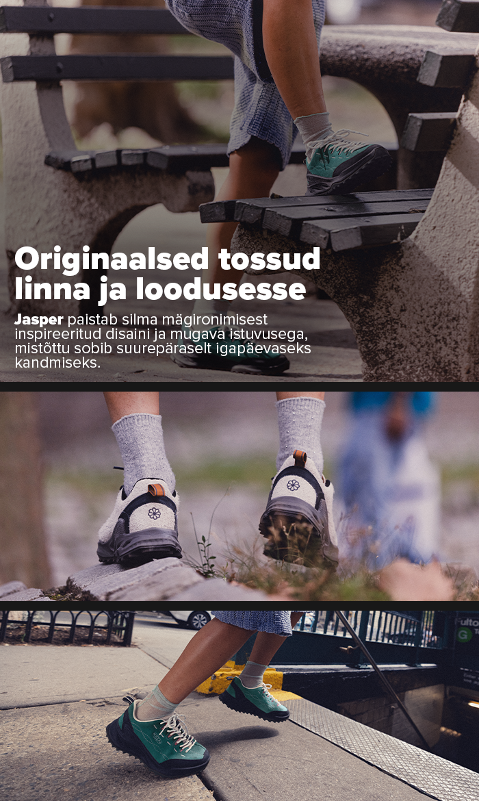 Keen Jasper ja Keen Jasper Zionic &ndash; mugavad vabaajajalatsid meestele ja naistele, ainulaadne disain, vastupidav tald ja kogu p&auml;eva mugavus. 365 p tasuta tagastus.